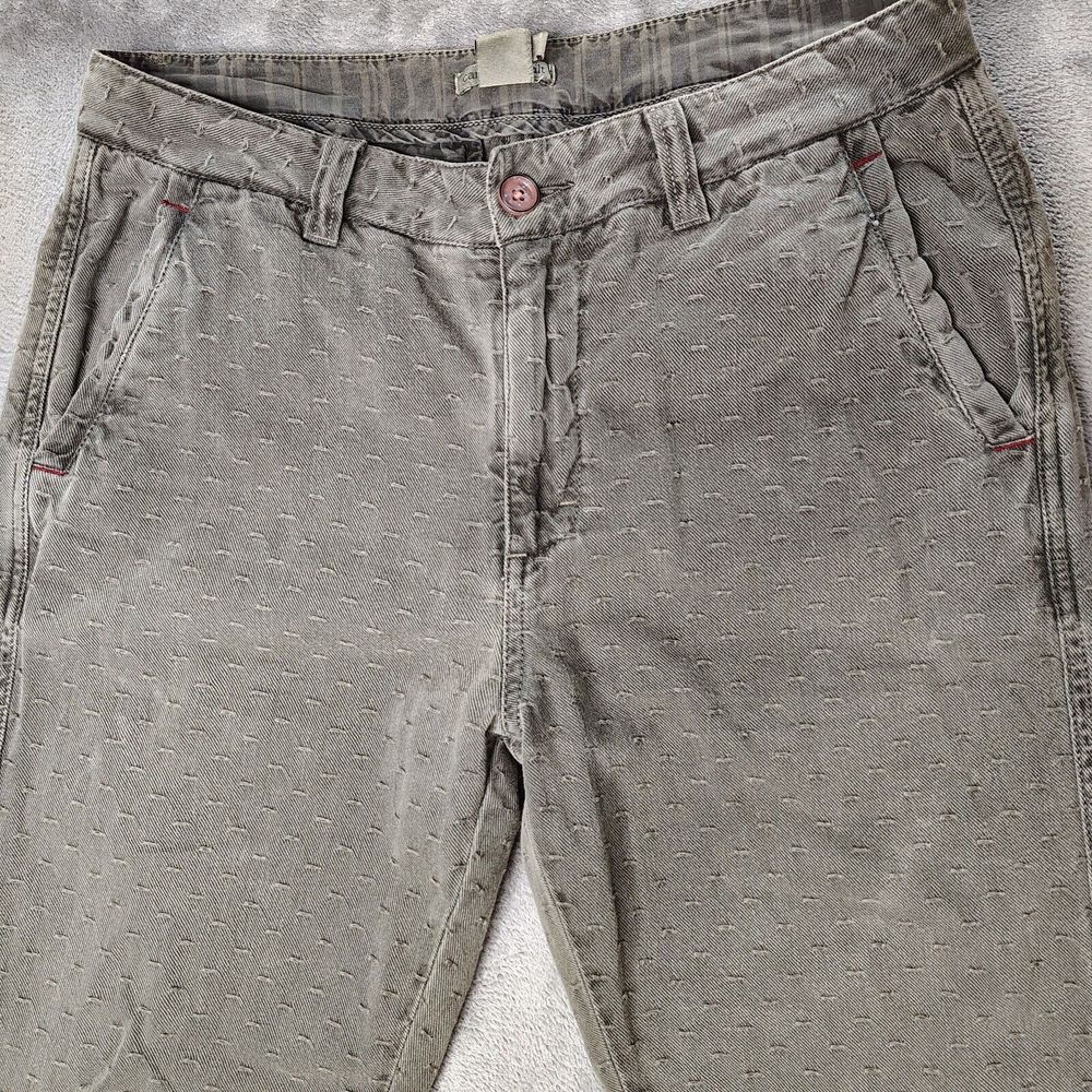 Carbon 2 Cobalt Pants Men's 30x32 Green Textured All Over Print Slim‎ Fit